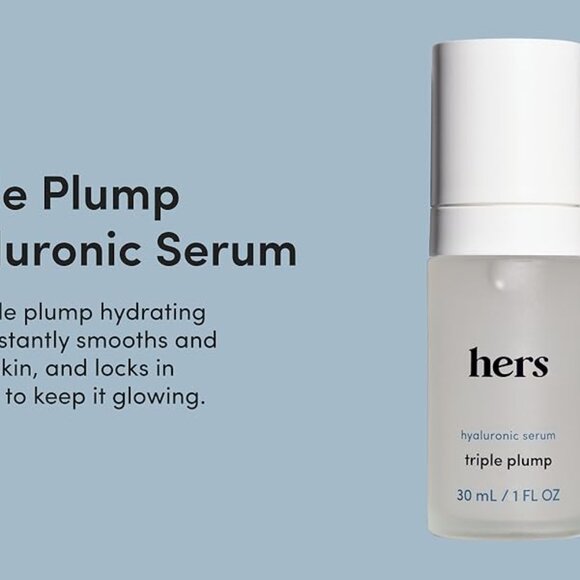 Hers Hyaluronic Serum Triple Plump 1FL OZ - Picture 3 of 3
